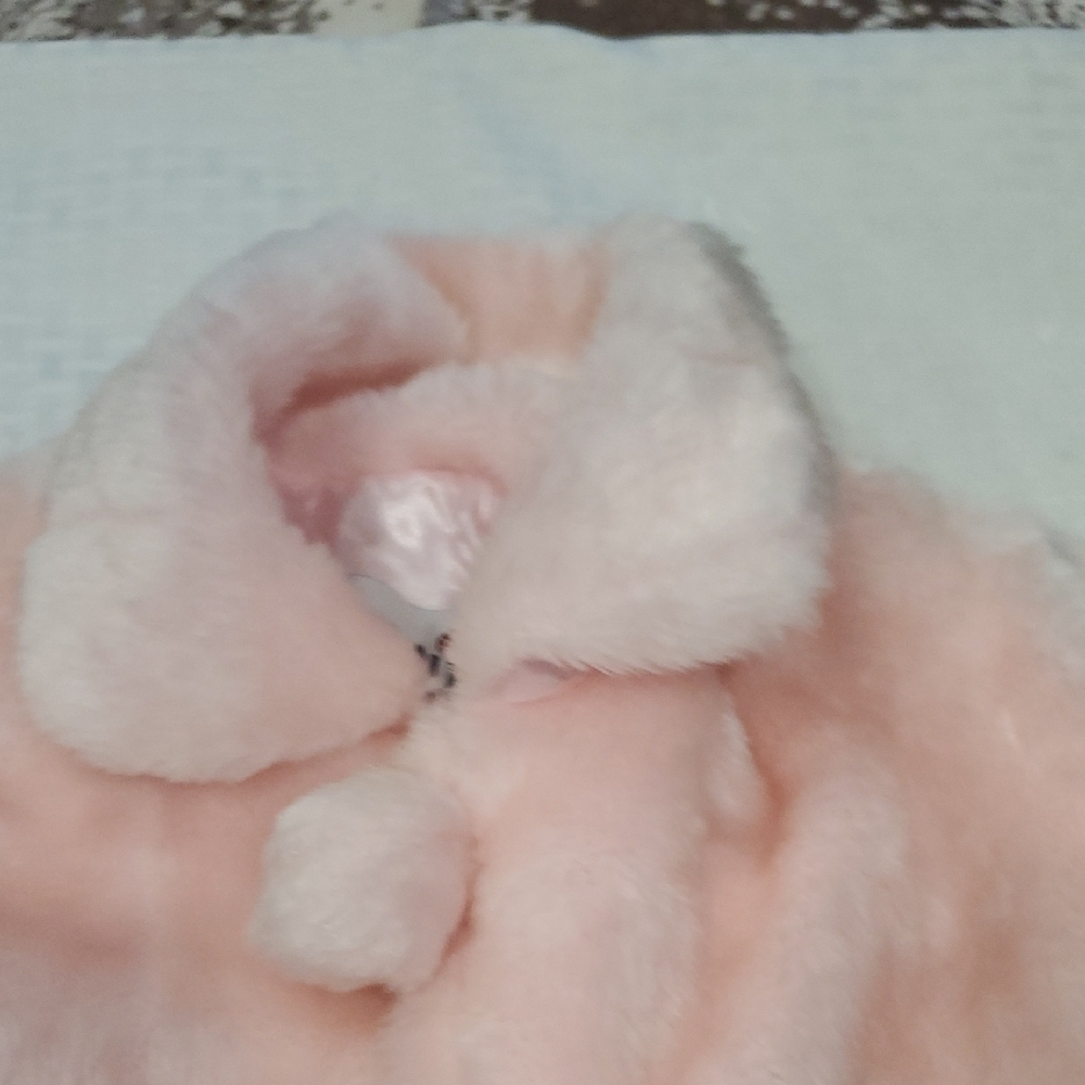 Cozy Pink Faux Fur Pom-Pom Puffer Jacket for Kids - Picture 4 of 8